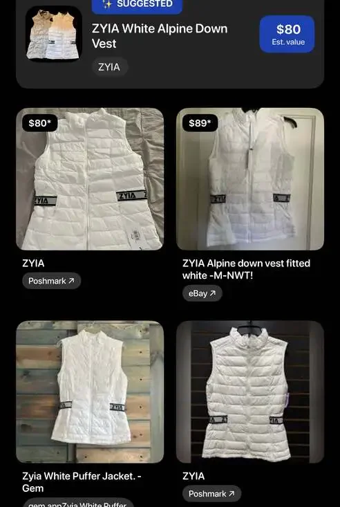 Eddie Bauer (S) & ZYIA Alpine down vest fitted (XS) BUNDLE - Picture 13 of 13